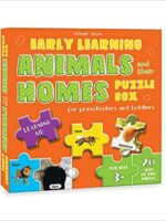 Early Learning Animals and Their Homes Puzzle Box For Preschoolers And Toddlers