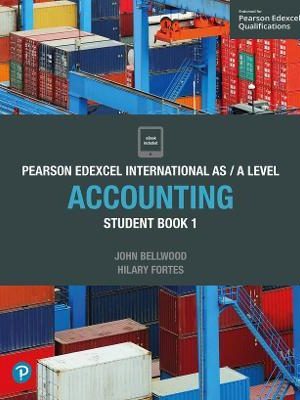 Pearson Edexcel International A Level Accounting Student Book 1 | BookStudio.lk